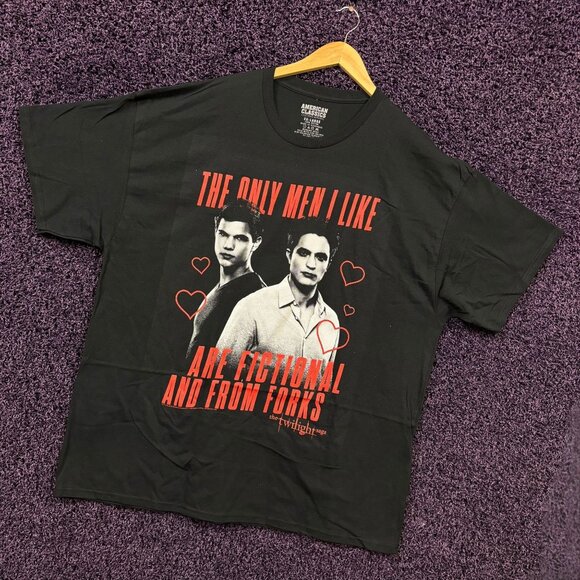 Twilight The Only Men I Like are From Forks T-Shirt Size 2XL - Picture 3 of 4